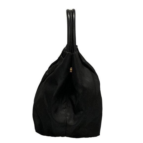 Auth PRADA - BN1601 Black Nylon Leather Tote Bag - Picture 4 of 16